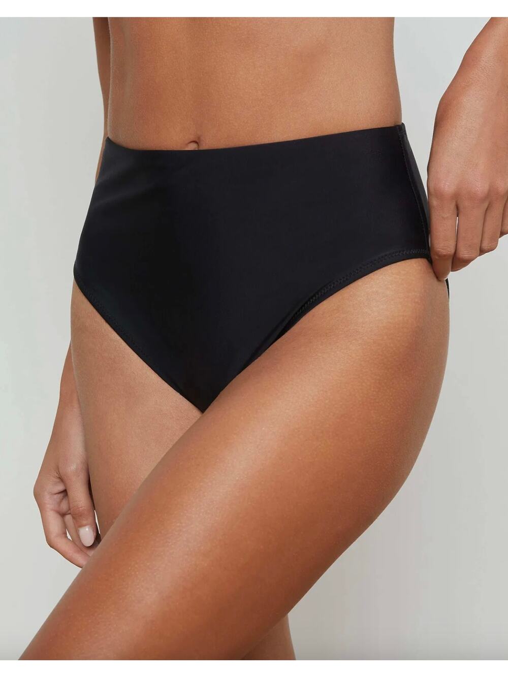 NWT L'AGENCE Vanessa High-Waisted Bikini Bottom - Black - Size XL - Picture 1 of 6